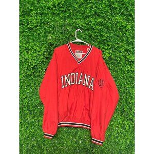 Vintage Michigan Indiana State Hoosiers Pullover Jacket, Adult Mens XL, College